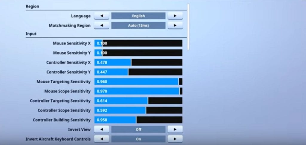 H1ghSky1 Fortnite Mouse Settings