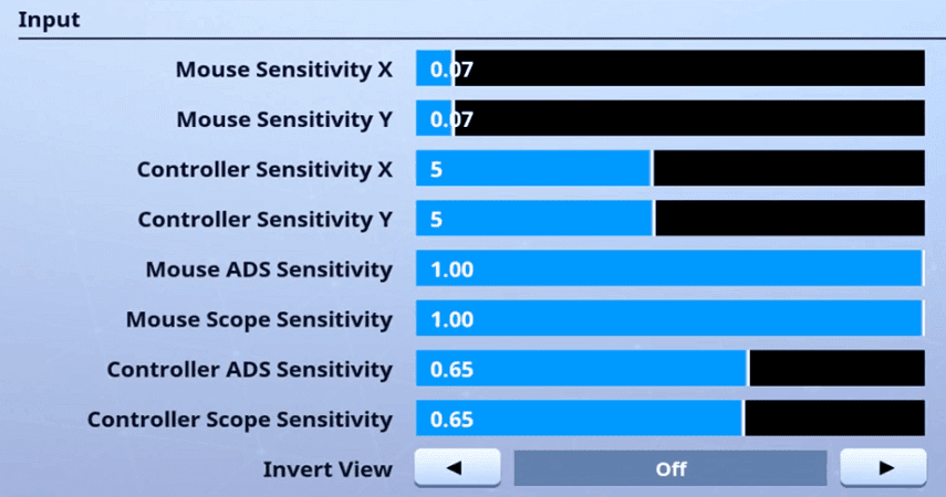 OPscT Fortnite Mouse Settings